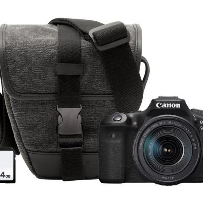 Canon EOS 90D DSLR Camera Bundle – EF‑S 18‑135mm Lens, 64 GB SD Card & Bag, new (644588)