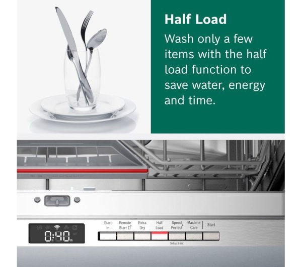 BOSCH Series 6 SMV6ZCX01G Full-size Fully Integrated WiFi-enabled Dishwasher - Image 13