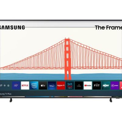 SAMSUNG The Frame QE32LS03TCUXXU 32′ Smart Full HD HDR QLED TV with Bixby, Alexa & Google Assistant – Black