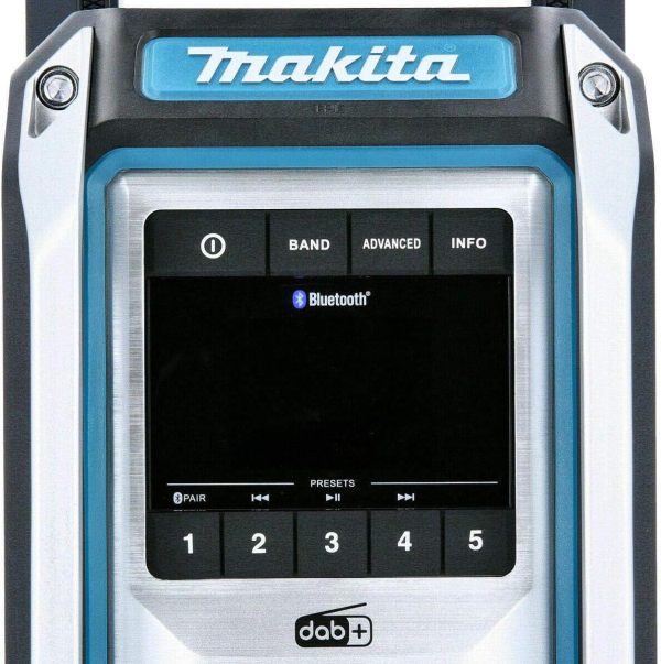 Makita DMR115 10.8V / 12V Max / 14.4V / 18V Li-ion CXT LXT DAB/DAB+ Job Site Radio with Bluetooth - Batteries and Charger Not Included - Image 7