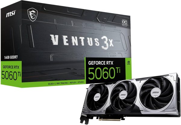 MSI GeForce RTX 5060 Ti 16G VENTUS 2X OC PLUS Graphics Card, new