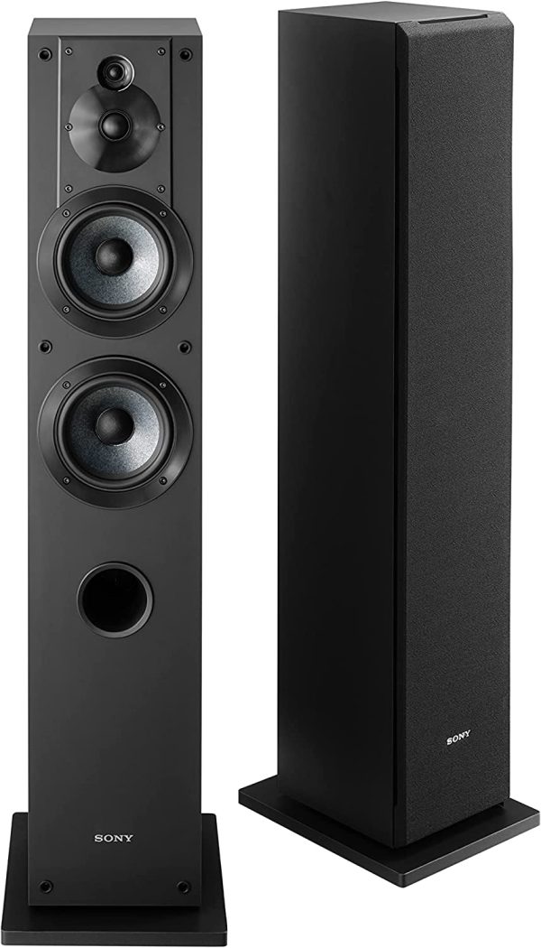 Sony STRDH190 2-ch Home Stereo Receiver with Phono Inputs & Bluetooth Black & SSCS3 3-Way Floor-Standing Speaker (Single) - Black & SACS9 10-Inch Active Subwoofer,Black - Image 4