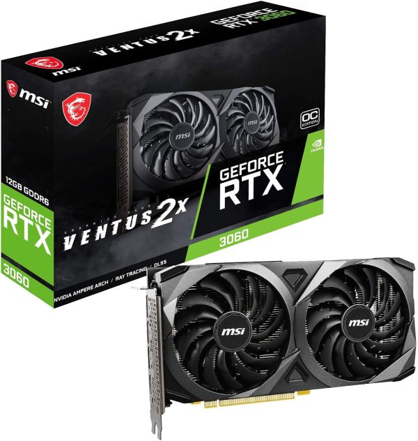 MSI GeForce RTX 3060 VENTUS 2X 12G OC Gaming Graphics Card, new (11338840)