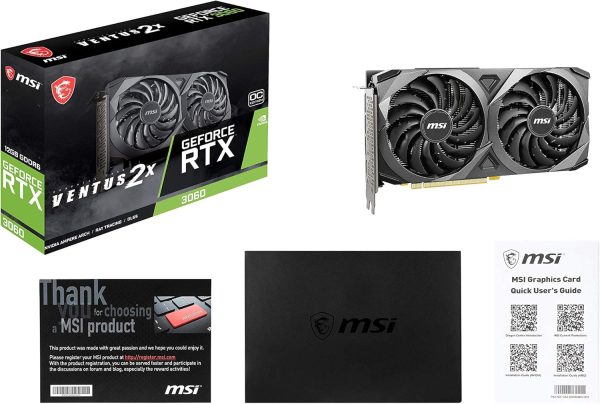 MSI GeForce RTX 3060 VENTUS 2X 12G OC Gaming Graphics Card, new (11338840) - Image 7