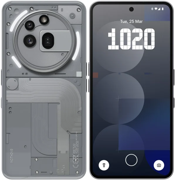 Nothing Phone (3a Pro) 12 GB/256 GB – Grey (Shiny Grey), new (11338763)