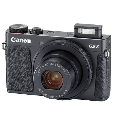 Canon PowerShot G9 X Mark II   Black – Camera Kit (SD Card + Case), new  (11338662)