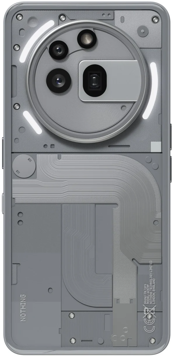 Nothing Phone (3a Pro) 12 GB/256 GB – Grey (Shiny Grey), new (11338763) - Image 3